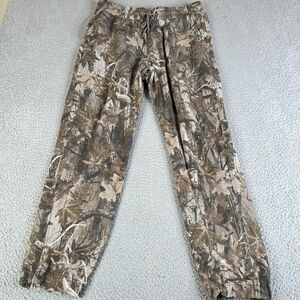 Hollister Camo Jogger Sweatpants Mens XL Brown Relaxed Fit Drawstring 34x29  Y2K